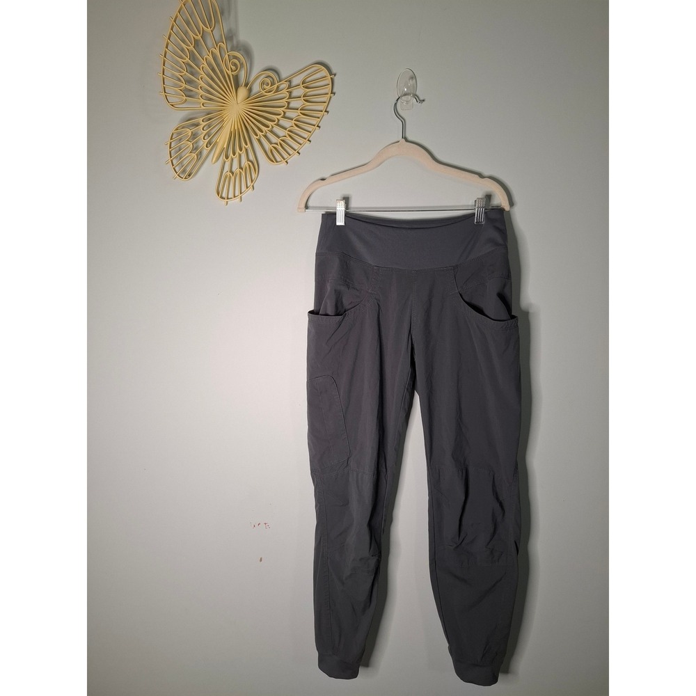 Prana Kanab Jogger Pants Womens Small Gray Organic Cotton Climbing Hiking